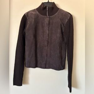 Six Suede / Sweater Jacket